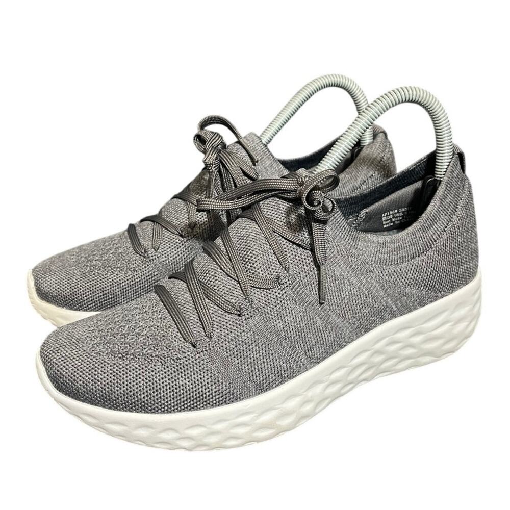Aetrex Sadie Arch Support Sneaker Gray Athletic Performance Shoe Women 39 US 8.5